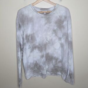 Sundry for Evereve | Beige Gray White Tie Dye Crewneck Sweatshirt Size 4 or XL
